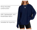 Women’s Oversized Long Sleeve T-Shirt | Casual Crewneck