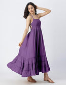 Women’s Halter Neck Tiered Maxi Dress | Backless Beach Dress