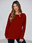 Women’s Oversized Long Sleeve T-Shirt | Casual Basic Tee