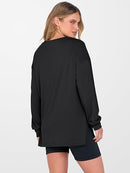 Women’s Oversized Tunic Top | Long Sleeve Side-Slit Shirt