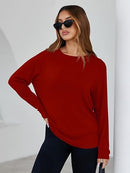 Women’s Oversized Long Sleeve T-Shirt | Casual Basic Tee