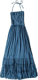 Women’s Boho Maxi Dress | Backless Ruffle Summer Dress