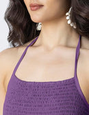 Women’s Halter Neck Tiered Maxi Dress | Backless Beach Dress
