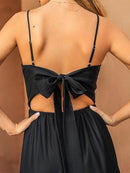 Women’s V-Neck Twisted Maxi Dress | Cutout Backless Summer Dress