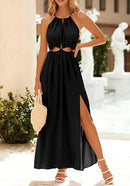 Women’s Halter Boho Maxi Dress | Cutout Backless Summer Dress
